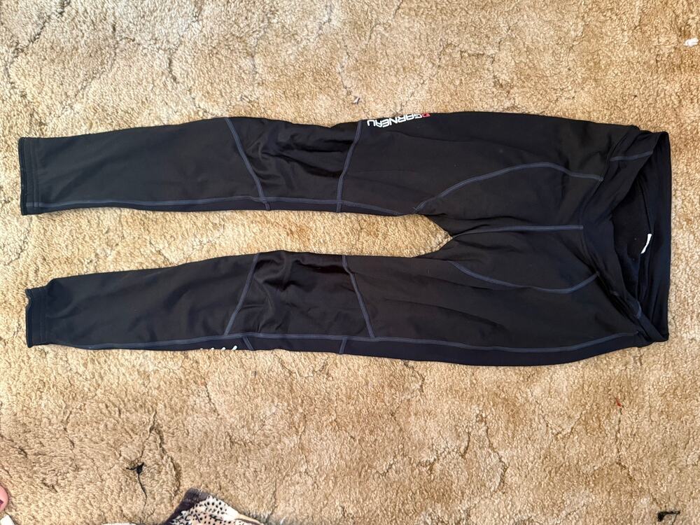 Louis Garneau Padded Cycling Tights Black Size Medium Thermal Chamois